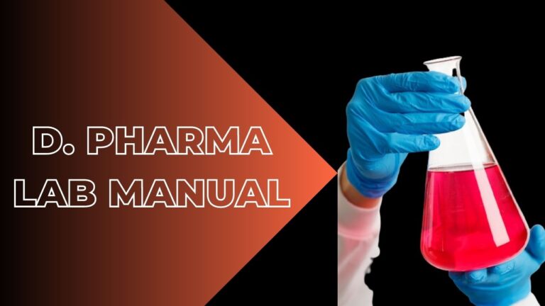 D. Pharma lab manual