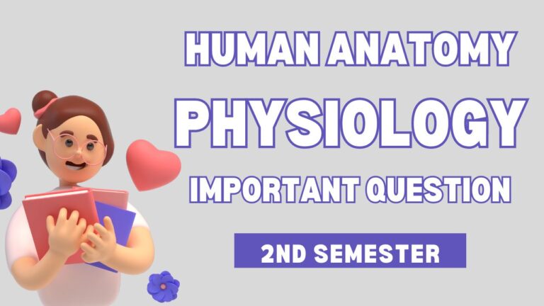 Human Anatomy and Physiology 2nd Semester Important Question